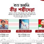 শুভ জন্মদিন বীর শহীদেরা